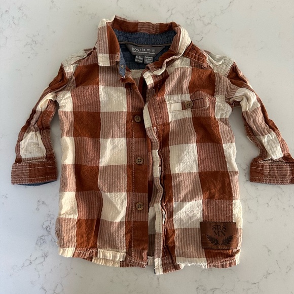 Souris Mini 9-12 month button up - Picture 1 of 2